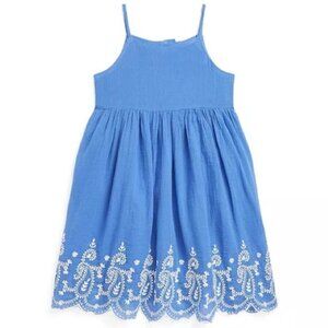 Polo Ralph Lauren Teen Floral Embroidered Sleeveless Dress Girl’s Size 16